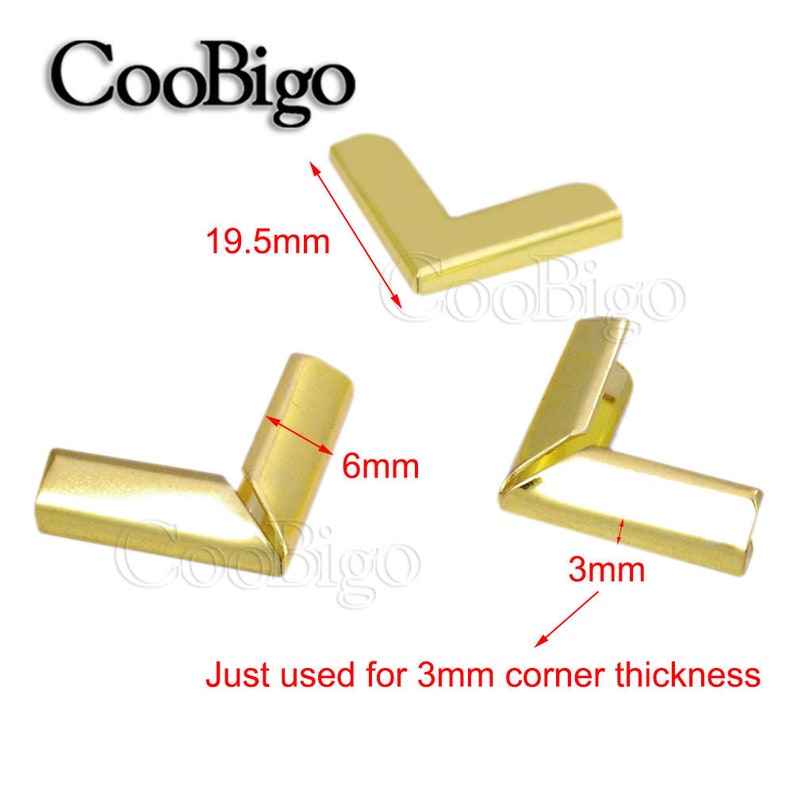 Metal Tone Note Book Scrapbooking DIY Albums Menus Folders Corner ...