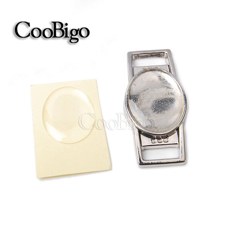 Blank Shoelace Charms With Clear Epoxy Stickers DIY Paracord Etsy