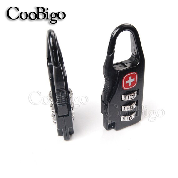 Alloy Safe Combination Code Number Lock Padlock for Luggage Zipper