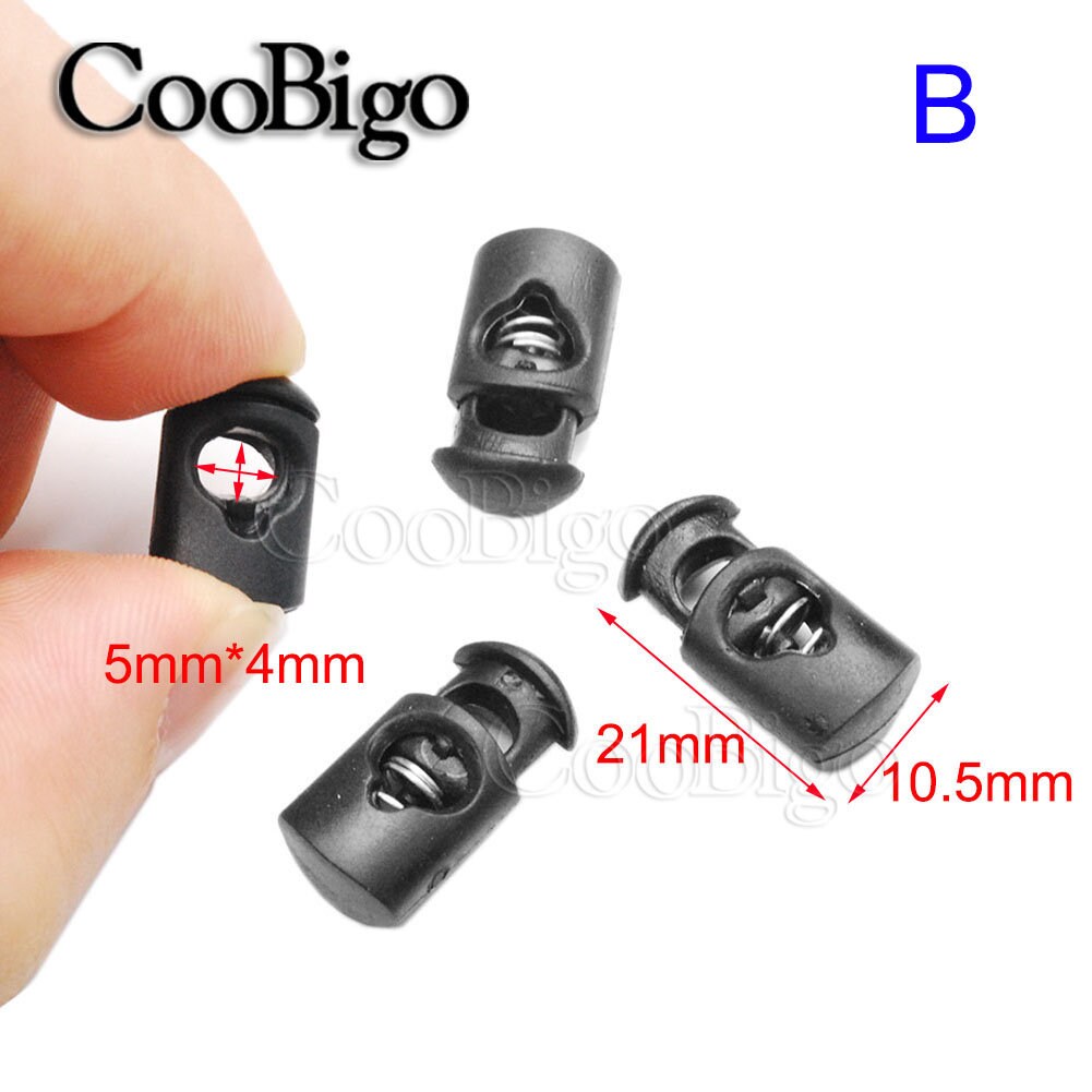 Lock Rope Stopper Plastic Cord Lock Stoppers Toggles Rope Ends Clamp Clip Apparel Bungee ...