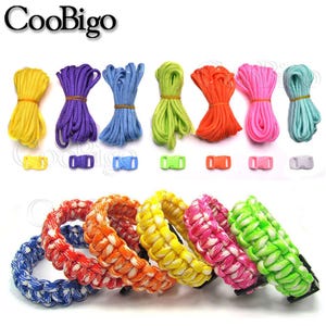 10 feet 550 Paracord Parachute Mil Spec Type III  With 3/8&quot; Side Release Buckles for DIY Sewing Craft Paracord Bracelet Accessory