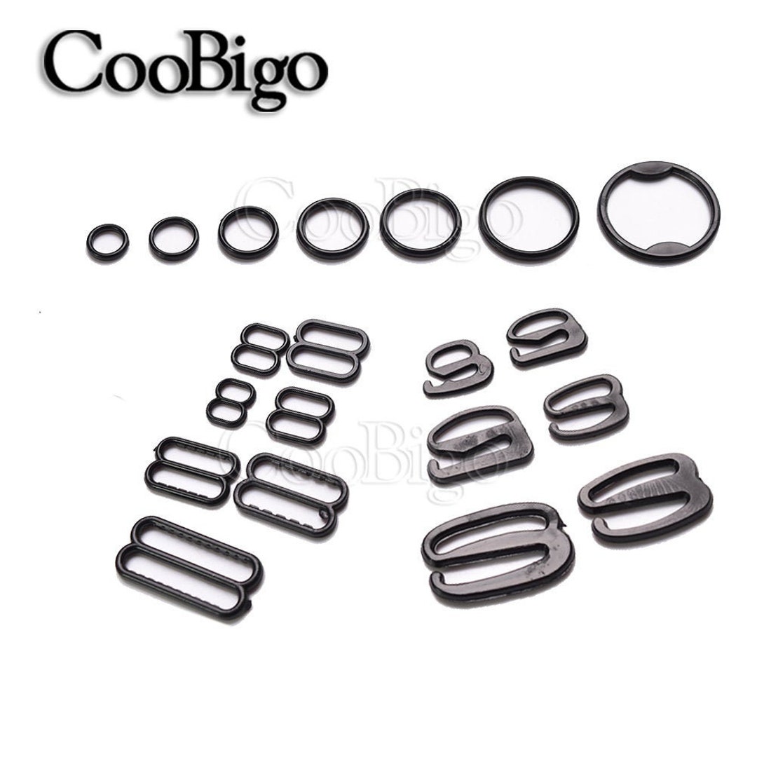 6mm25mm Plastic Bra Strap Adjuster Slider/ Hooks /O Rings Lingerie