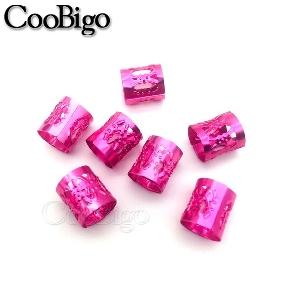 100 Perline Regolabili Per Capelli - In Alluminio, Per Dreadlocks E Trecce, Decorazione Unisex - Foto 10