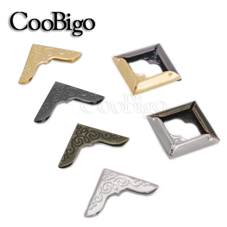 Length 23mm X 23mm Book Album Corner DIY Metal Albums Menus Folders ...