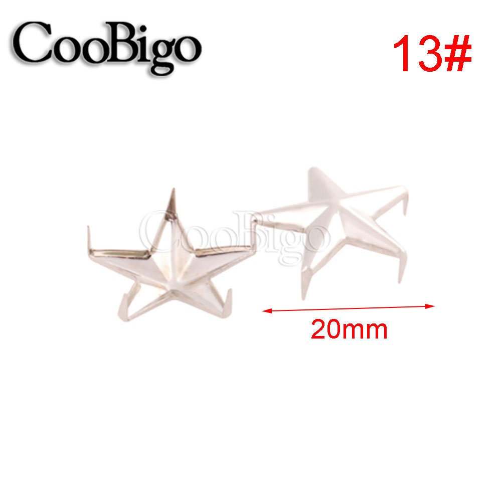 Starfish Rivets Star Shape Rivets Spike Studs 5 Claws Star Rivets Spots Nailhead Punk ...