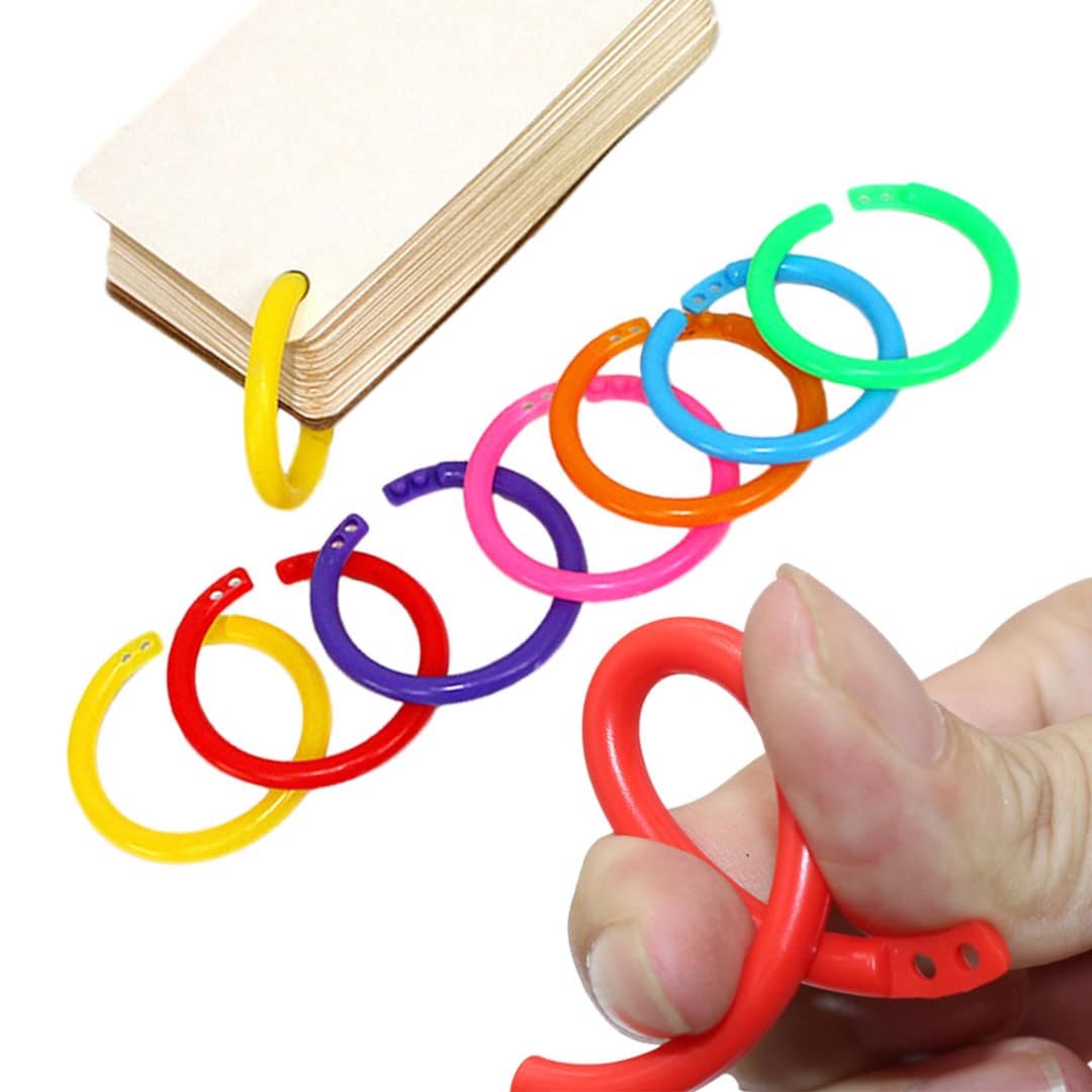 Colorful Plastic Loose Leaf Rings Binder DIY Book Ring Scrapbook Album flc57528cmixs Etsy