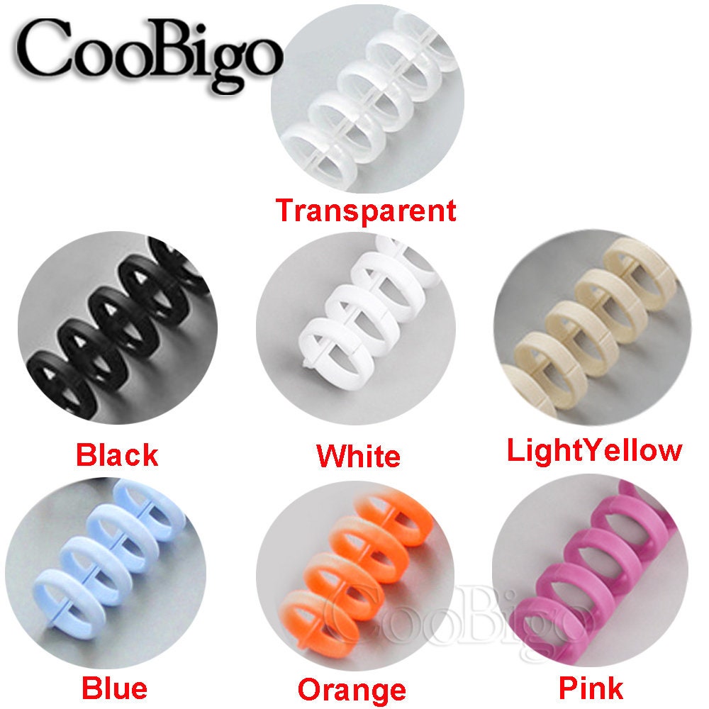 30 Holes Looseleaf Paper A4 Plastic Binding Spiral Rings Etsy