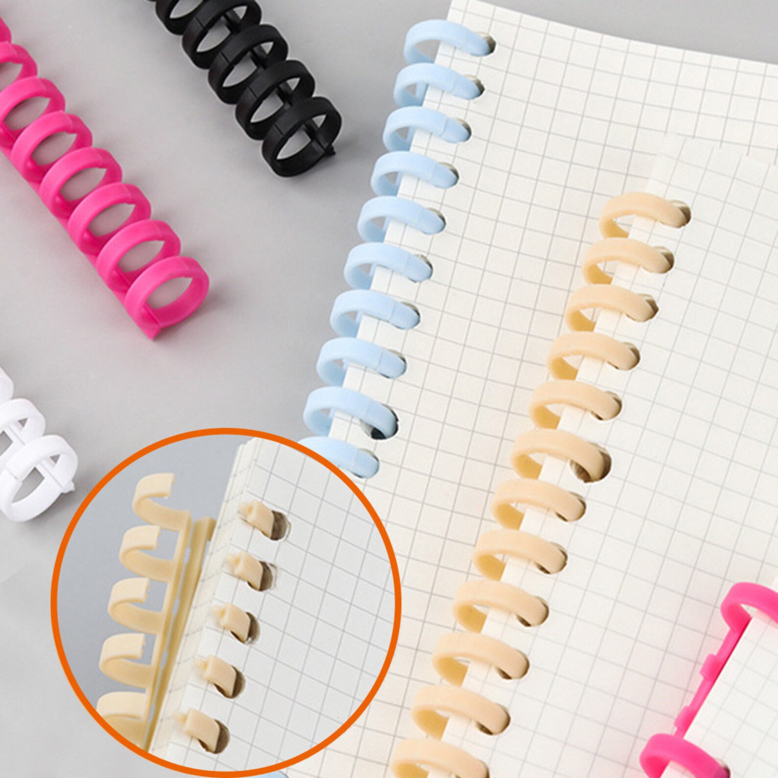 30 Holes Looseleaf Paper A4 Plastic Binding Spiral Rings Etsy