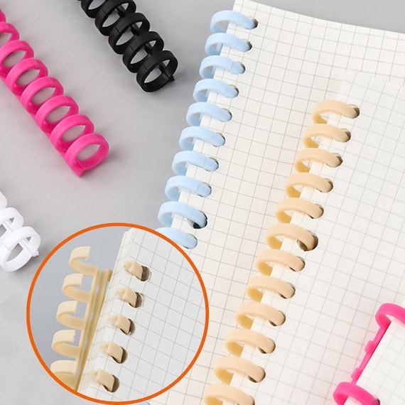 30 Holes Looseleaf Paper A4 Plastic Binding Spiral Rings Etsy