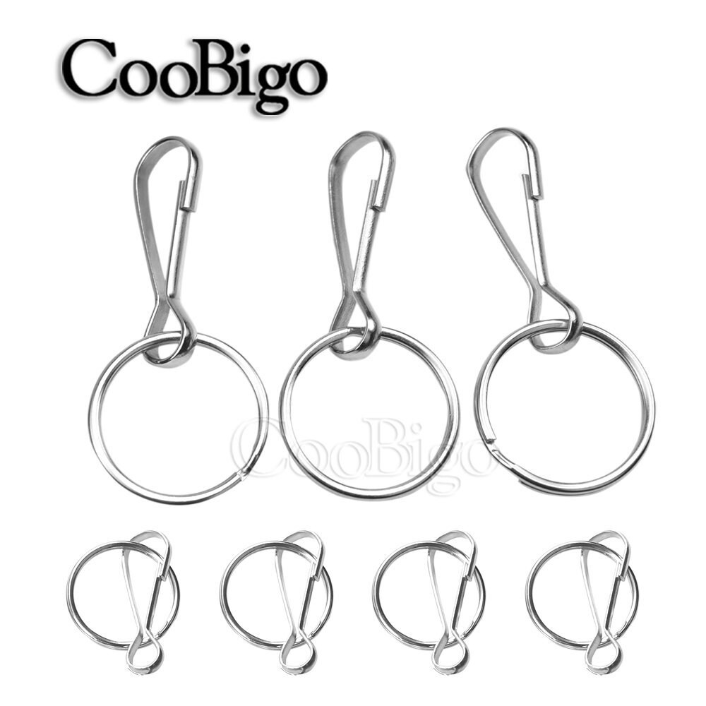Metal 8 Shape Key Chain Key Ring Split Ring Key Fob Key