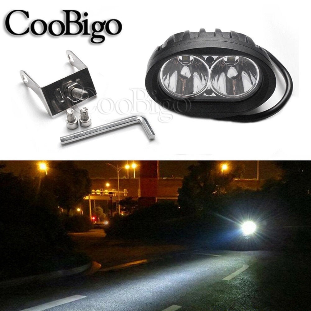 20W Oval LED Car Work Spotlight Lights for Offroad Vehicle Etsy UK