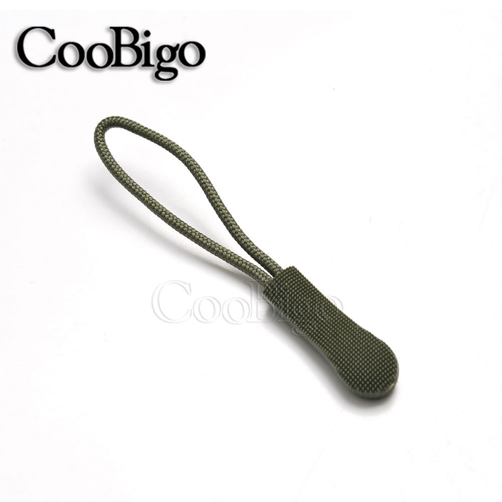 Bag Zipper Packing Rope Colorful Zipper Pulls Cord Rope Ends Lock Zip Clip Buckle for Outdoor ...