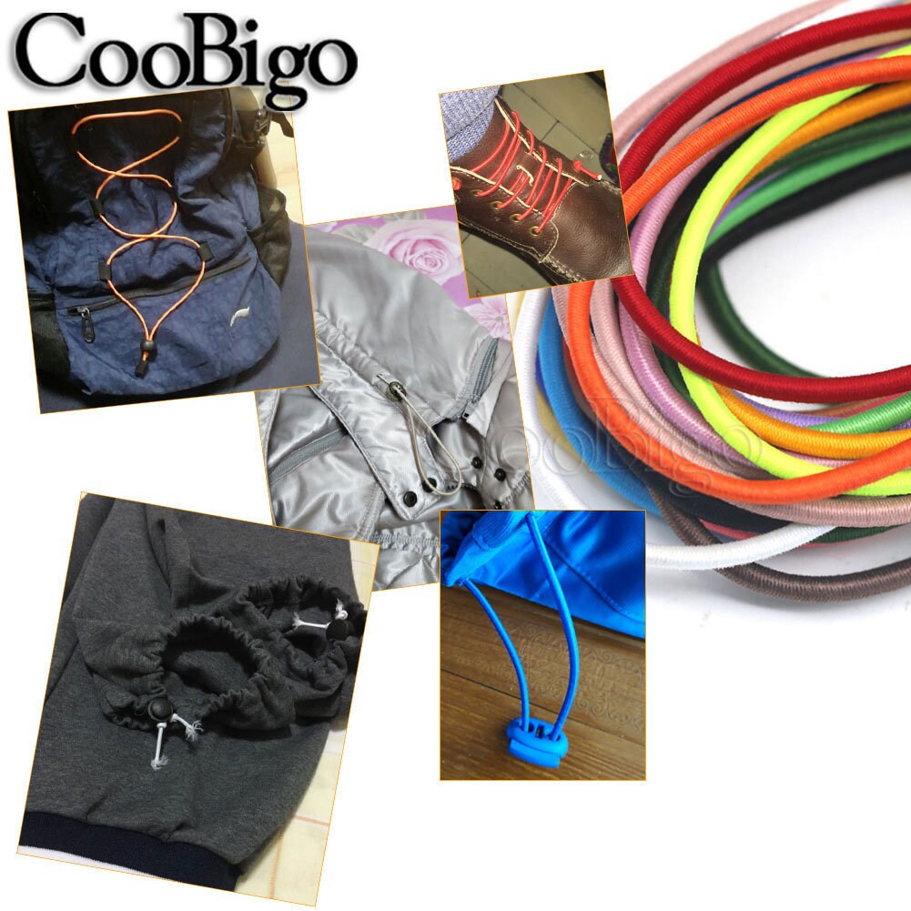 1mm ~ 3mm Elastic Cord Round Stretch Rope Elastic Drawstring Rubber ...