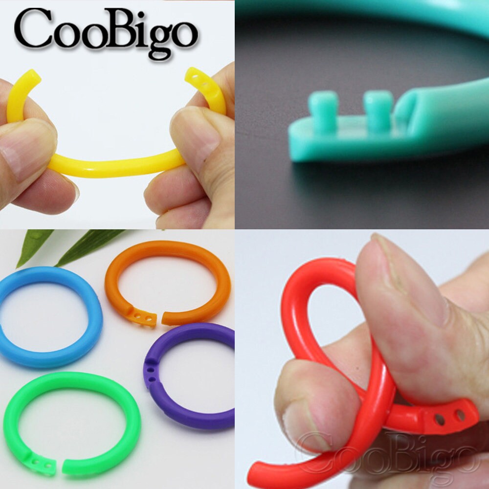 Colorful Plastic Loose Leaf Rings Binder DIY Book Ring Etsy