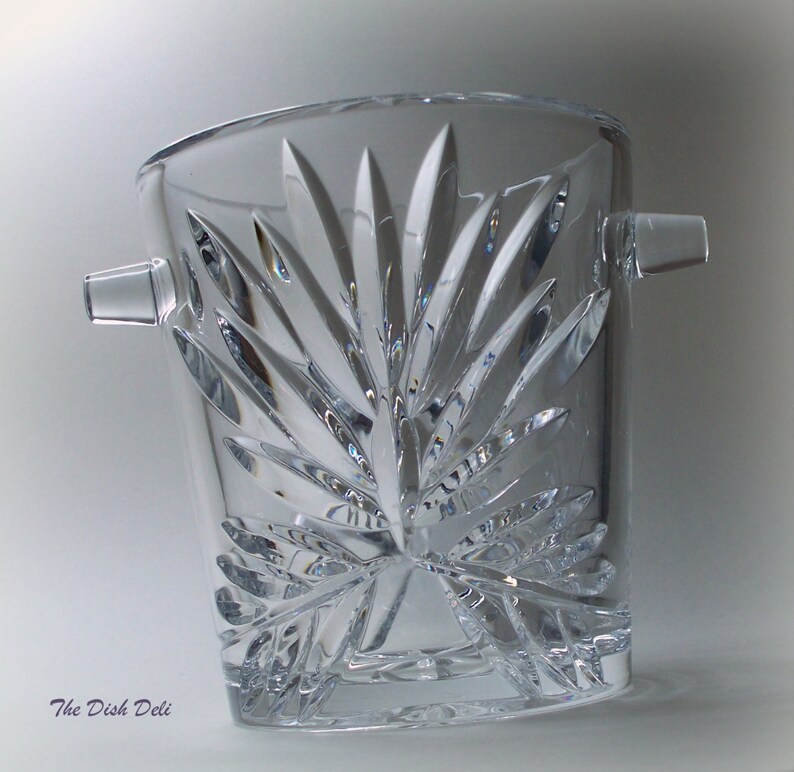 Keswick Lead Crystal Ice Bucket Poland Heavy Small Mint Etsy