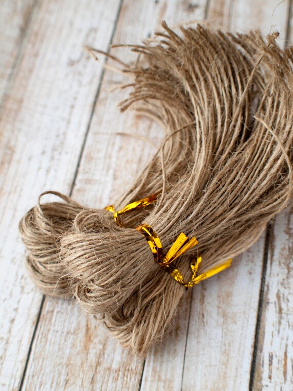 Jute string 24cm pre cut 100pcs Etsy