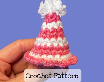 Crochet Party Hat/ Birthday Hat, Digital Crochet Pattern Only