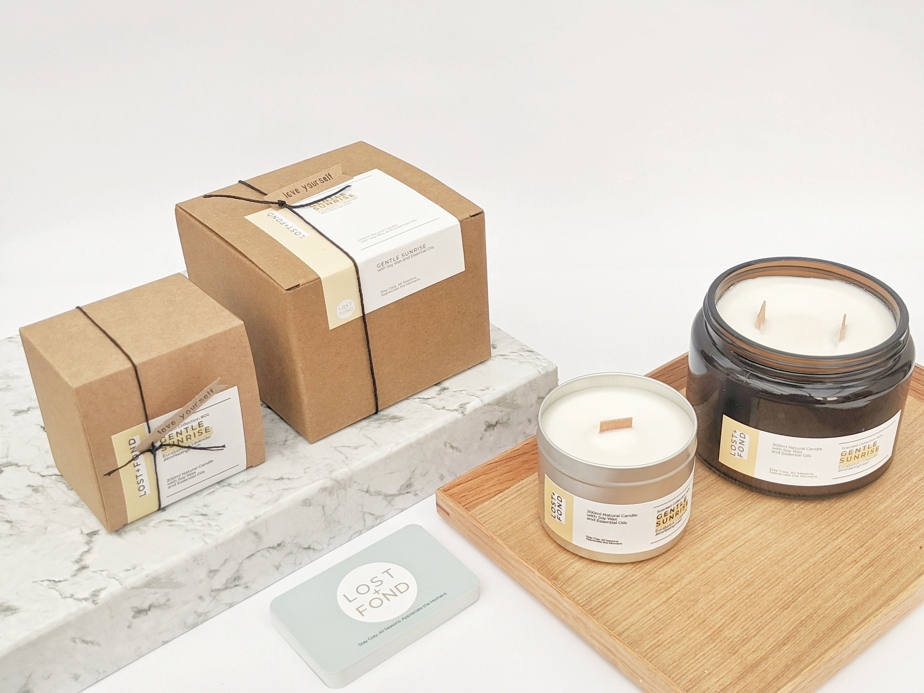 Bougie Eucalyptus & Lavande/Bougie Cadeau. Bougie Naturelle. Woodwick. de Soja. à L'huile Essentiell