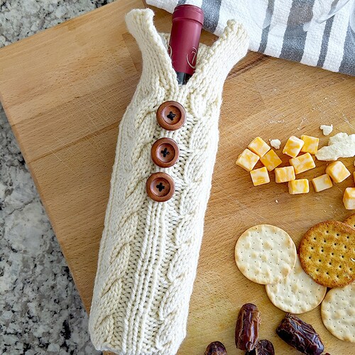 Wine Bottle Gift Bag Knitting Pattern Instant Download PDF Etsy