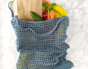 Crochet Market Bag Pattern: Veggie Stand Tote (PDF Download)