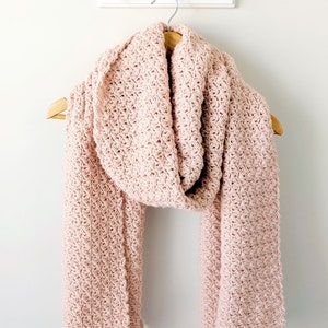 CROCHET PATTERN, Simple Crochet Wrap Pattern, Shimmer Crochet Scarf Pattern PDF Download image 1