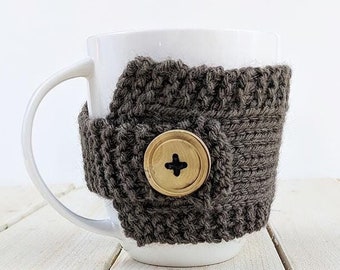 Knitted Mug Cozy Pattern | Easy Knit Mug Warmer