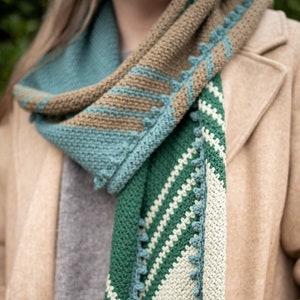 Crochet Striped Scarf Pattern | Lucky One Cozy Crochet Scarf Pattern