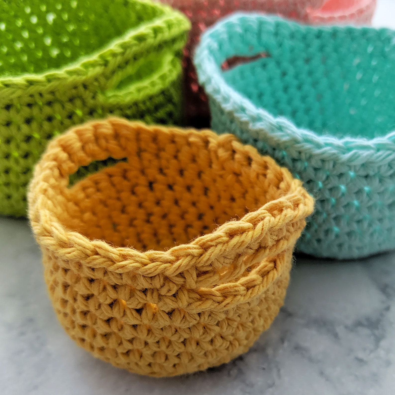 CROCHET PATTERN Crochet Mini Basket Pattern Crochet Mini Etsy