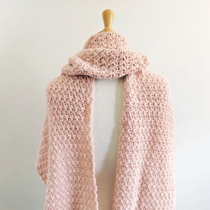 CROCHET PATTERN, Simple Crochet Wrap Pattern, Shimmer Crochet Scarf Pattern PDF Download image 4