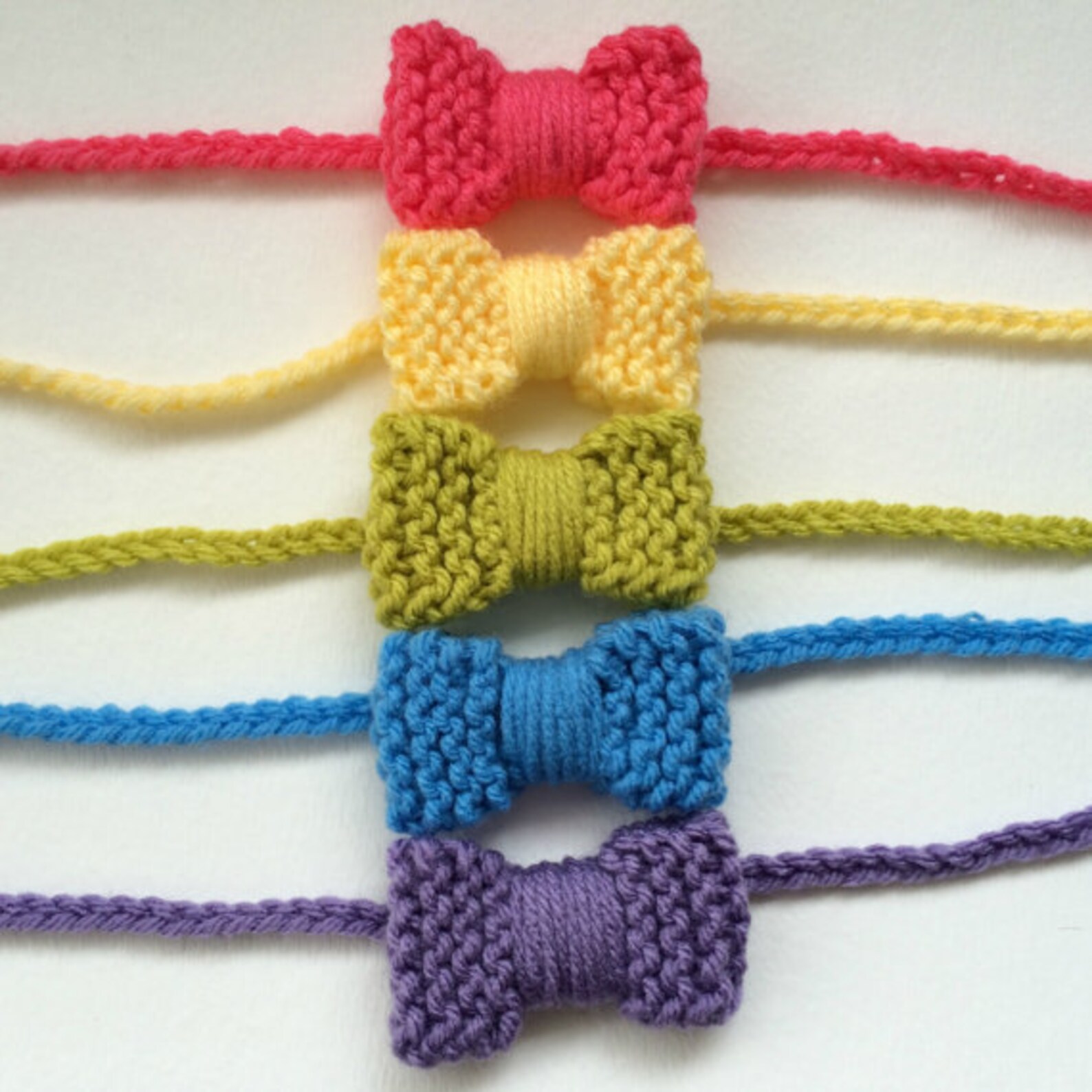 Knit Mini Bow Headband / Bow Tie Pattern PDF DOWNLOAD Bow Etsy