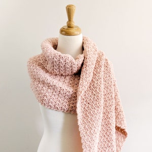 CROCHET PATTERN, Simple Crochet Wrap Pattern, Shimmer Crochet Scarf Pattern PDF Download image 2