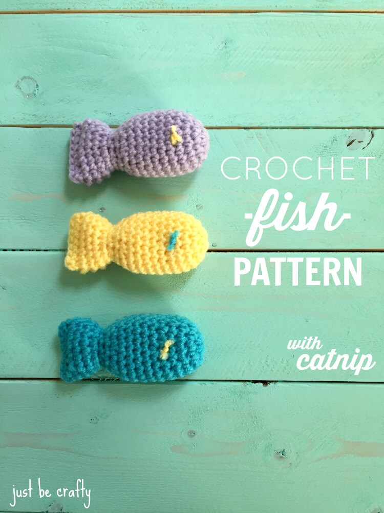 Crochet Fish Cat Toy Pattern PDF DOWNLOAD Crochet Fish Cat Etsy