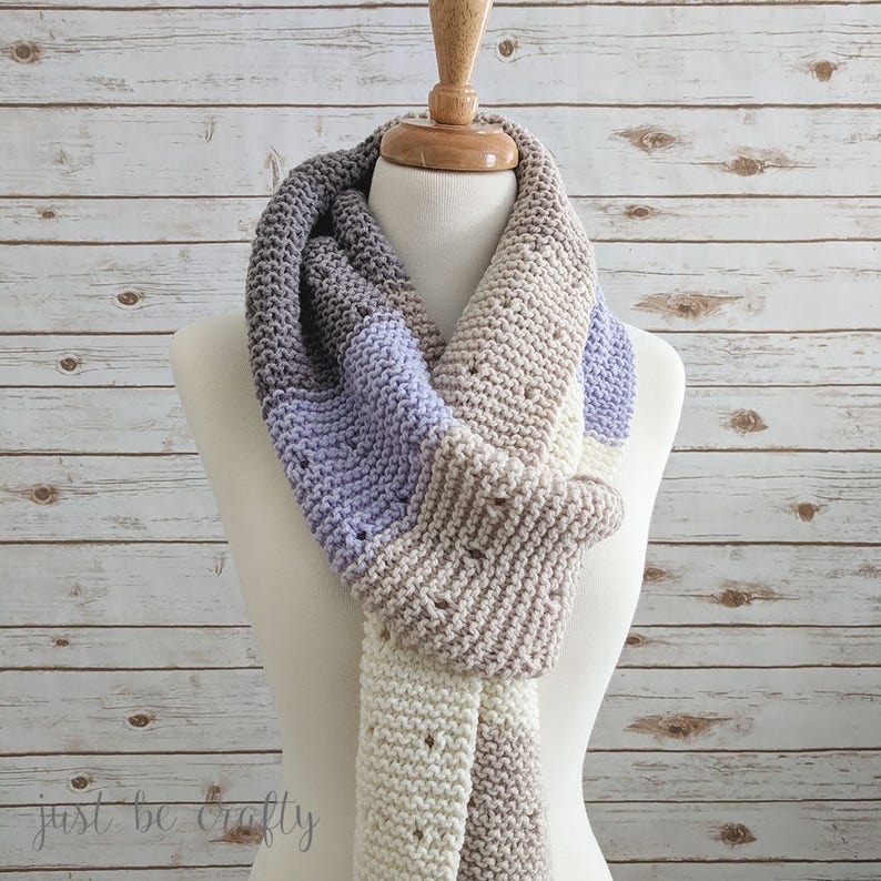 KNITTING PATTERN Star Dust Scarf Pattern Easy Knitted Scarf - Etsy