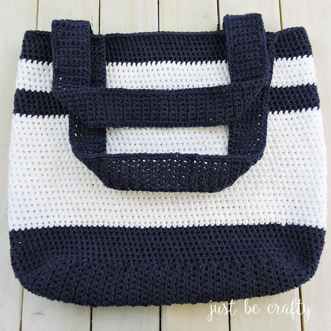 Nautical Crochet Bag Pattern Crochet Tote Pattern Crochet | Etsy