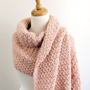 CROCHET PATTERN, Simple Crochet Wrap Pattern, Shimmer Crochet Scarf Pattern PDF Download image 5