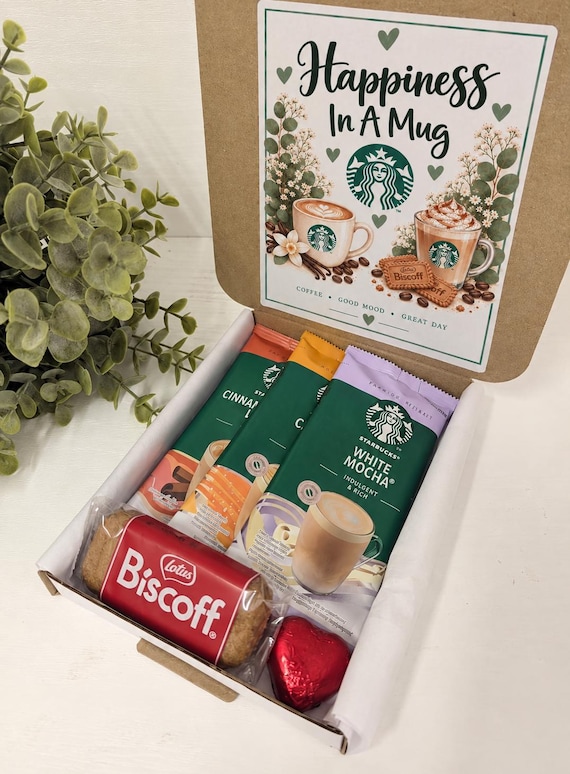 Starbucks Treat Box, Gluten Free Starbucks, Coffee Box, Valentines
