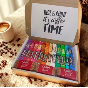 Coffee lovers treat box, flavoured coffee treat box, coffee gift box, coffee, letter box gift, coffee box, treat box image 1