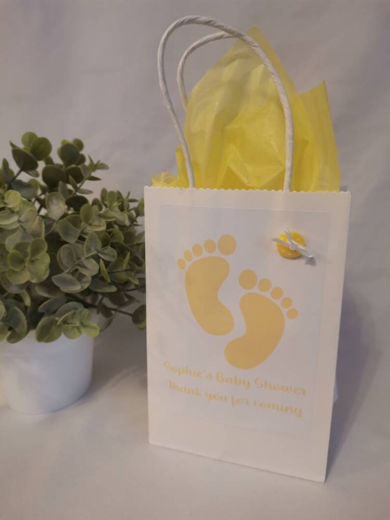 Personalised Baby Shower Favour Bag Baby Shower Bag Gift Etsy UK