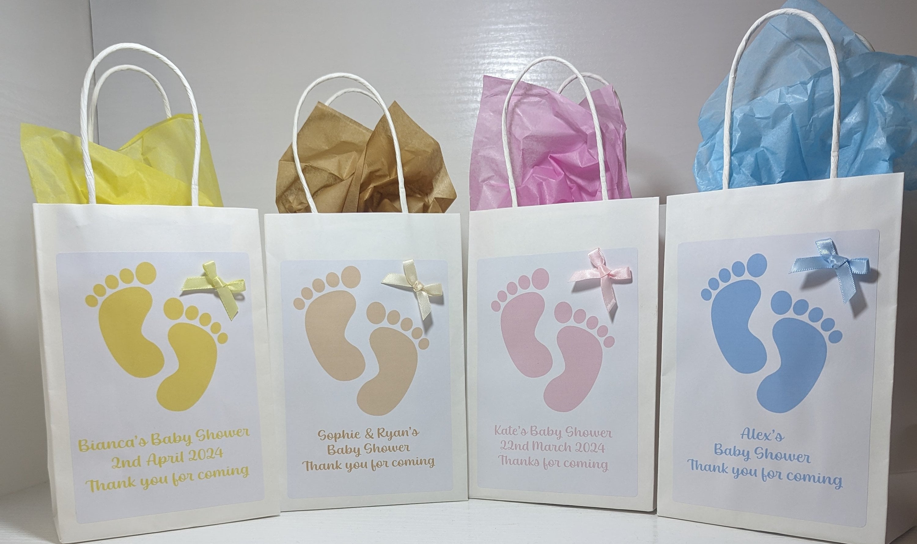 Personalised Baby shower favour bag, baby shower bag, gift bag, favour bag, baby shower gift, mum to be