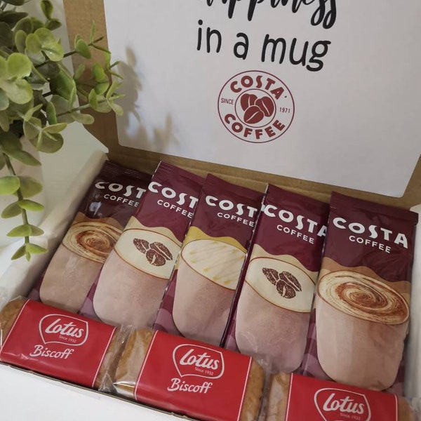 Costa coffee treat box, costa, coffee box, Mocha coffee treat box, hug in a mug, postal gift