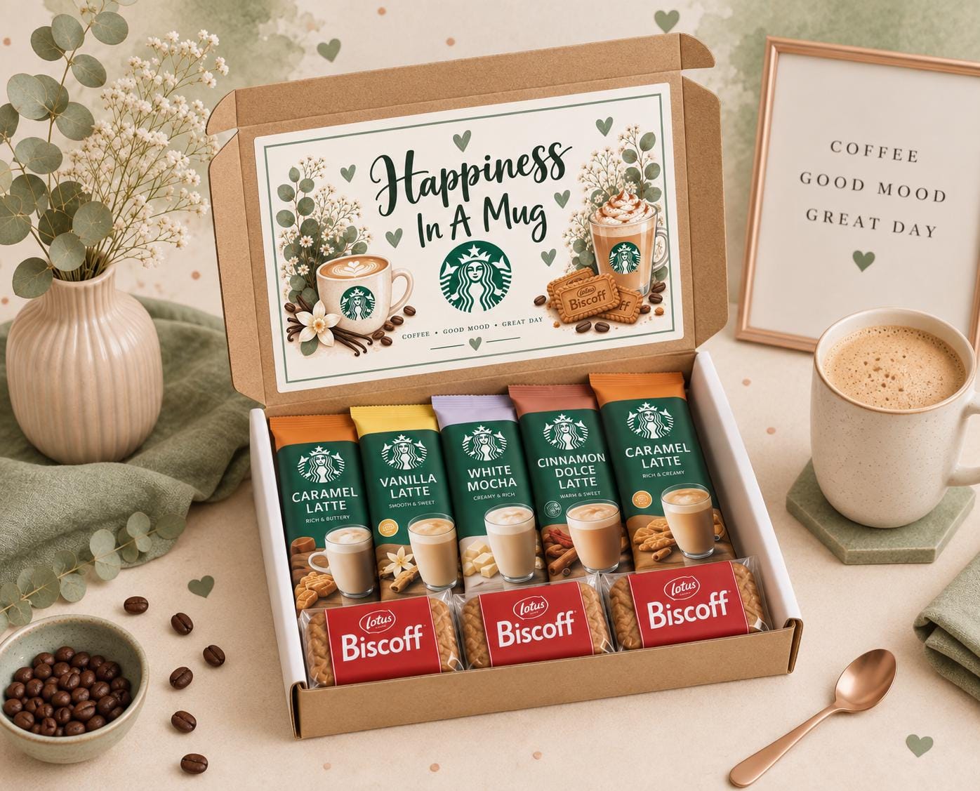 Starbucks Treat Box, Gluten Free Starbucks, Coffee Box, Valentines