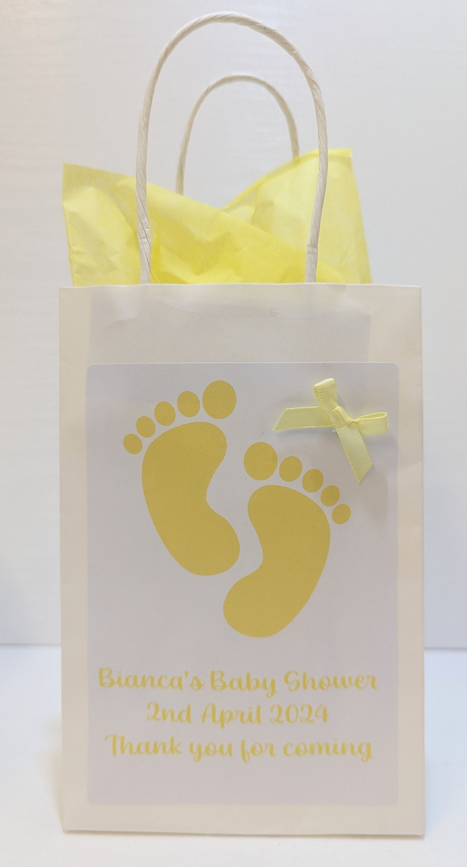 Personalised Baby shower favour bag, baby shower bag, gift bag, favour bag, baby shower gift, mum to be