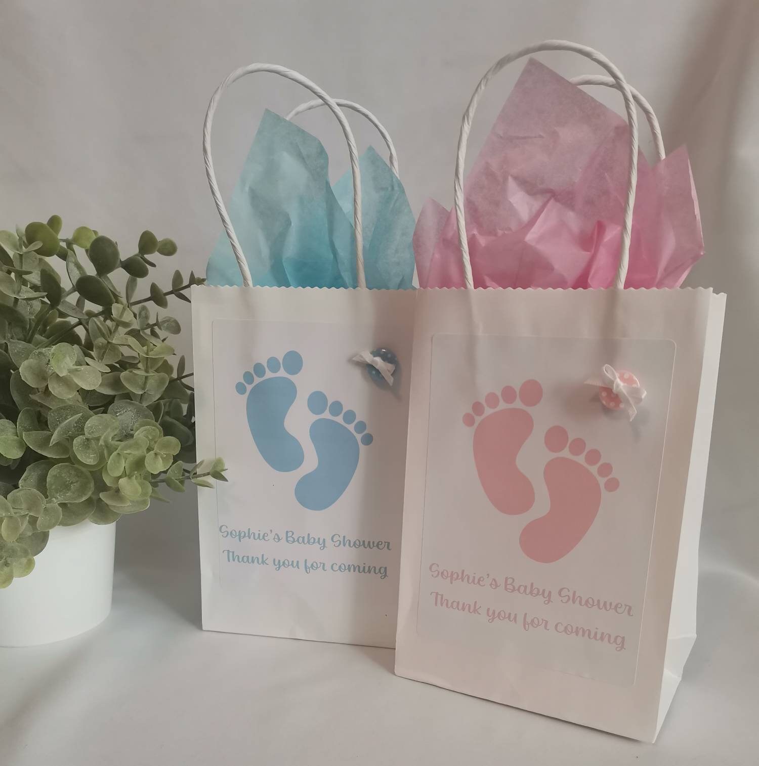 Personalised Baby Shower Favour Bag Baby Shower Bag Gift Etsy UK