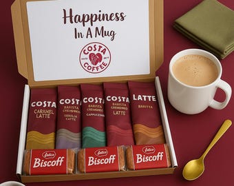 Costa coffee treat box, coffee box, coffee treat box, hug in a mug, postal gift