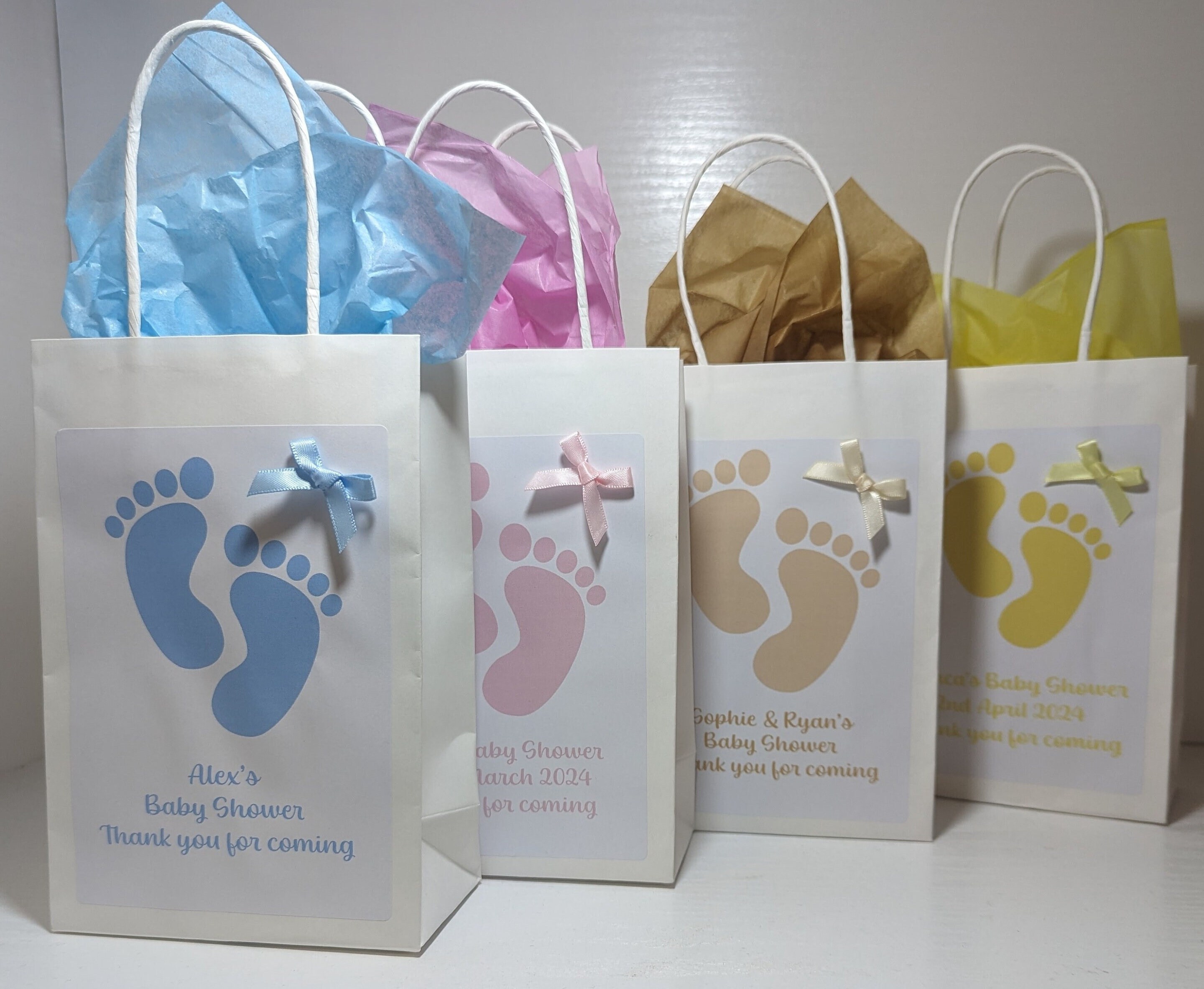 Personalised Baby shower favour bag, baby shower bag, gift bag, favour bag, baby shower gift, mum to be