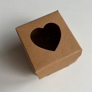 Kraft Gift Boxes with Heart Window - Gifts, Favours, Product Packaging