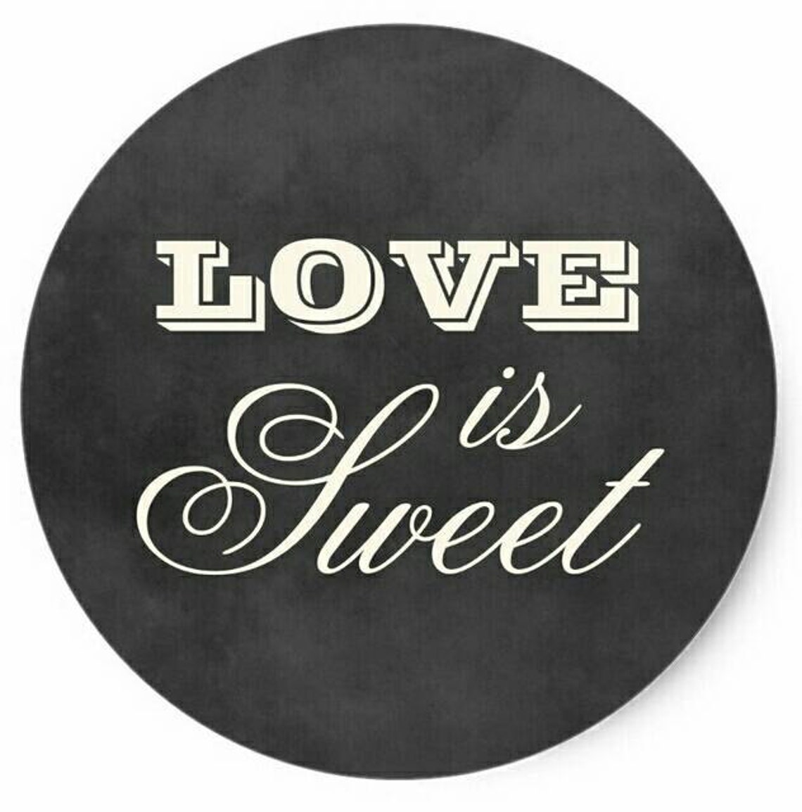 24 Love is Sweet Stickers Vintage Style Rustic Chalkboard Etsy Australia