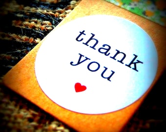 Thank You Sticker, Labels, Wedding Favour Thank you Stickers, Envelope Seals (30mm in diameter)