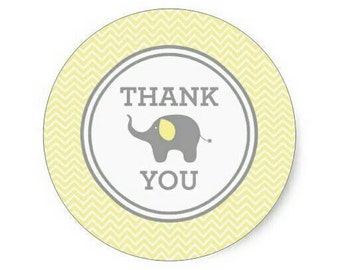 Thank You Stickers - Babyshower, birthday - Favours, envelope seals, gift tag, giftwrapping, card making