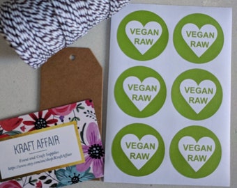 Vegan raw stickers